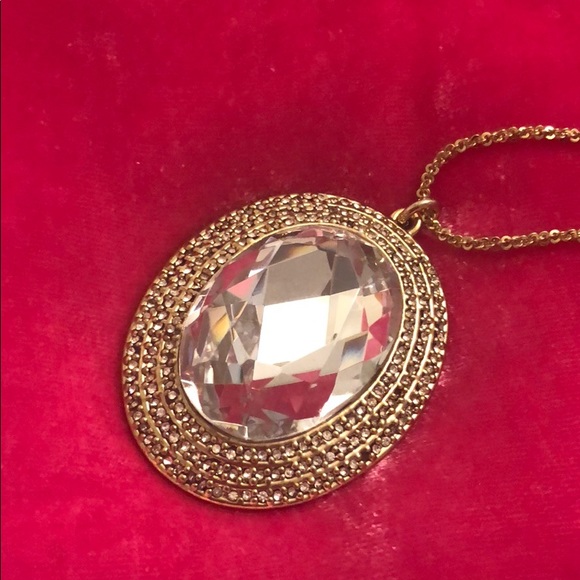 CRAZY FUN rhinestone gold necklace - Picture 2 of 3